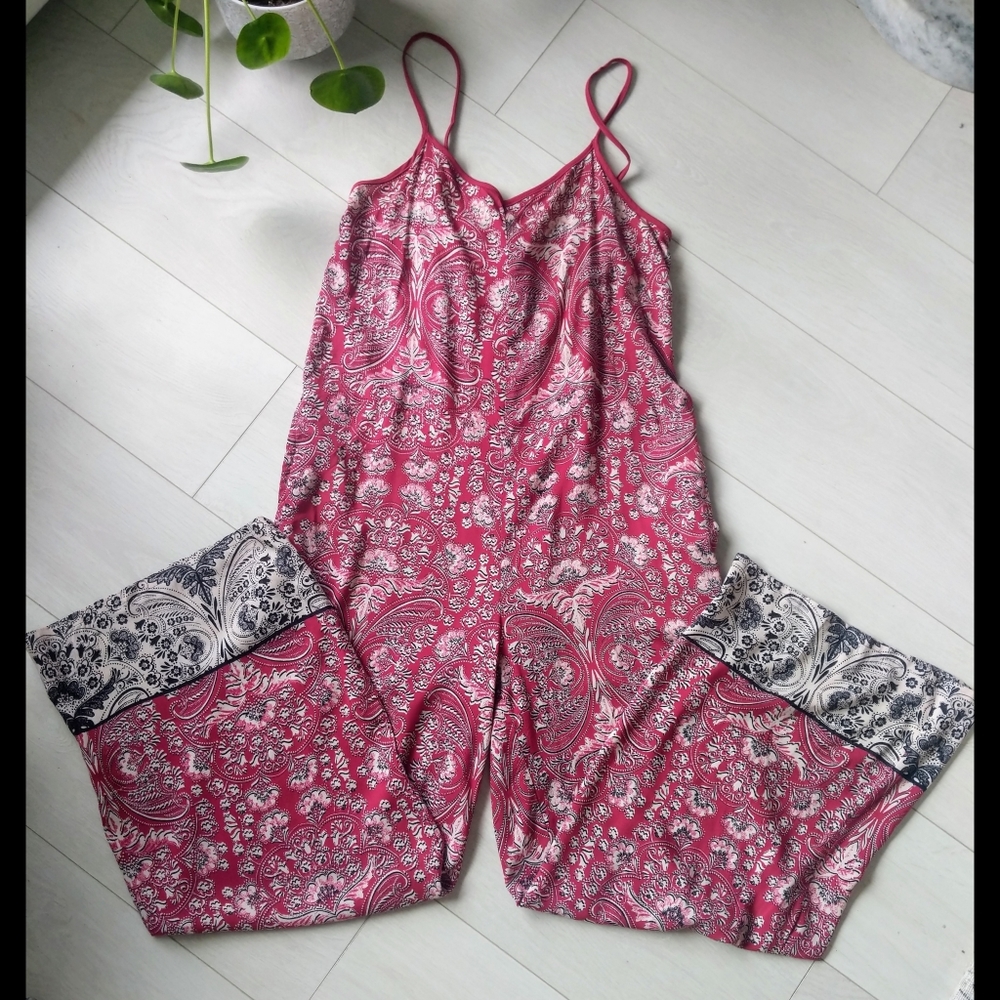 Angie Wide Leg Jumpsuit with Pockets